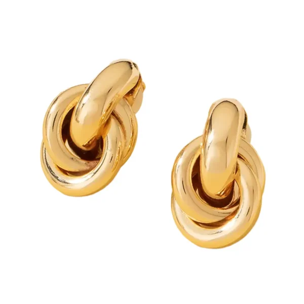 Ohrstecker Knoten Design – Goldfarben